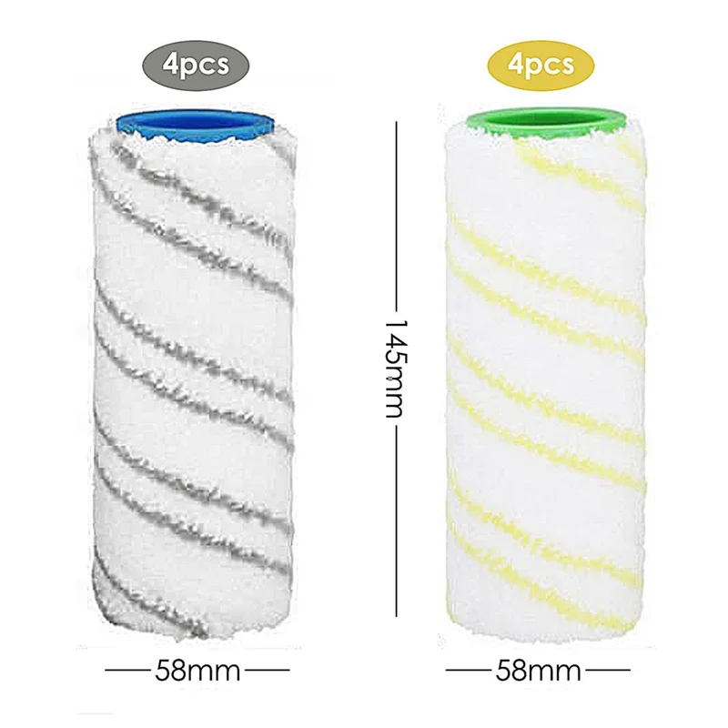 A74X-8Pcs Roller For Karcher Fc7 FC5 FC3D FC3, Roller For Karcher, Replacement Rollers, 2.055-006.0 And 2.055-006.0