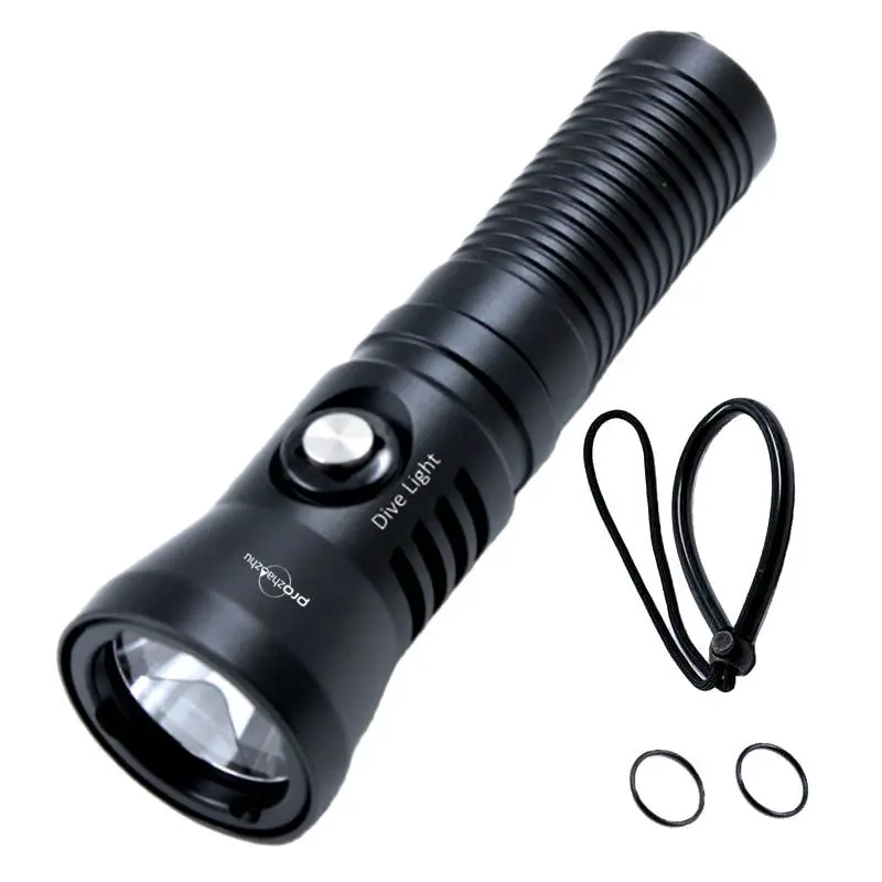 

Aluminum Diving Flashlight XPL 21700 USB Charging Underwater Flashlights Scuba Torch