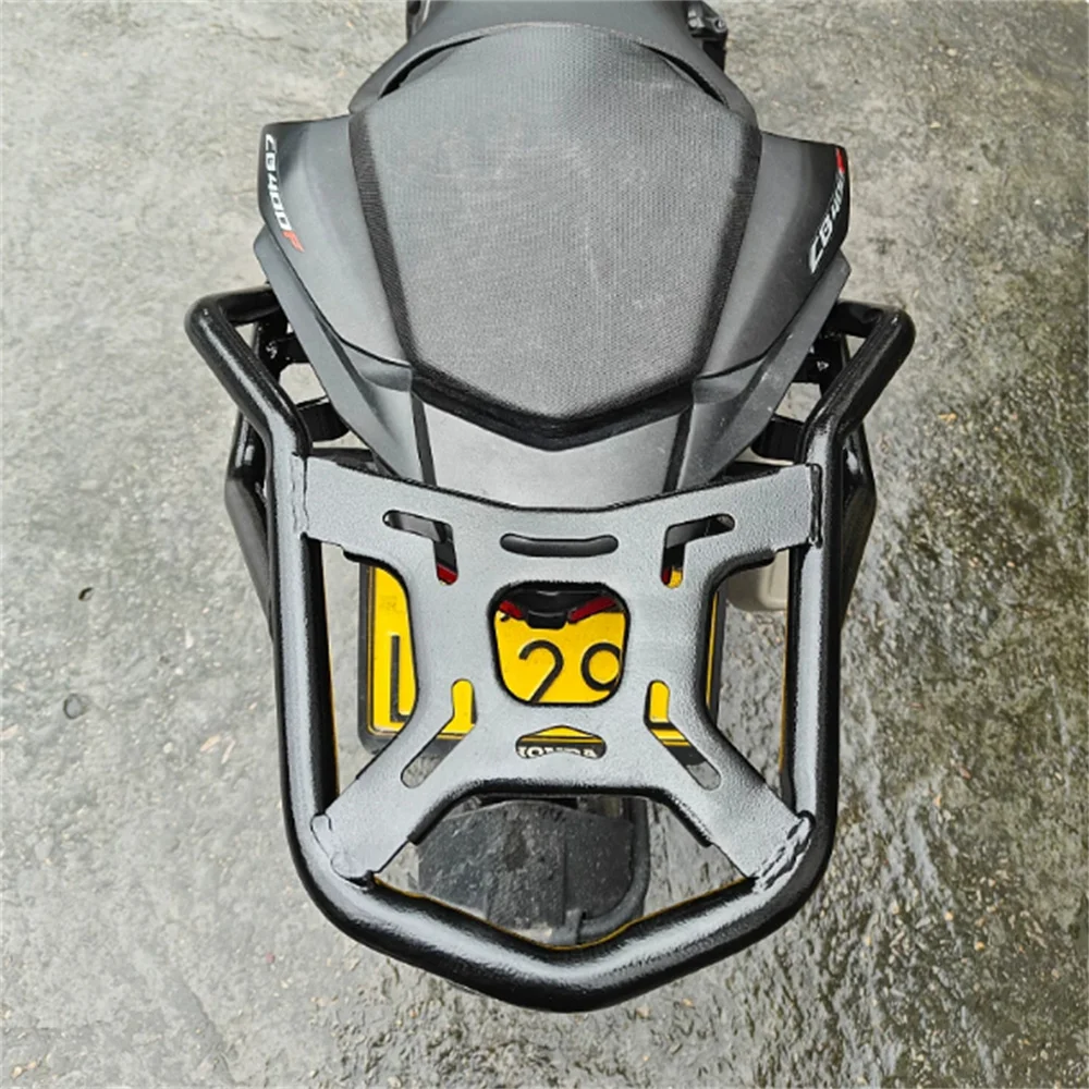 FOR HONDA CB400F/CB500FThick and Durable Modified Carbon Steel Rear Shelves Cargo Shelves Storage Boxes Spare Boxes Rear Shelves