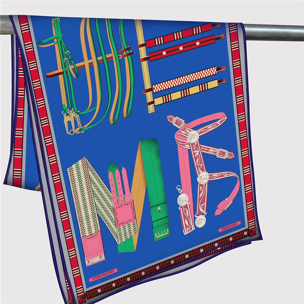 

Luxury Twill Scarf Women Long Shawls Hand Rolled Shawls Lady Spring Bag Neck Accessories Lover Christmas Gift 150CM 40CM