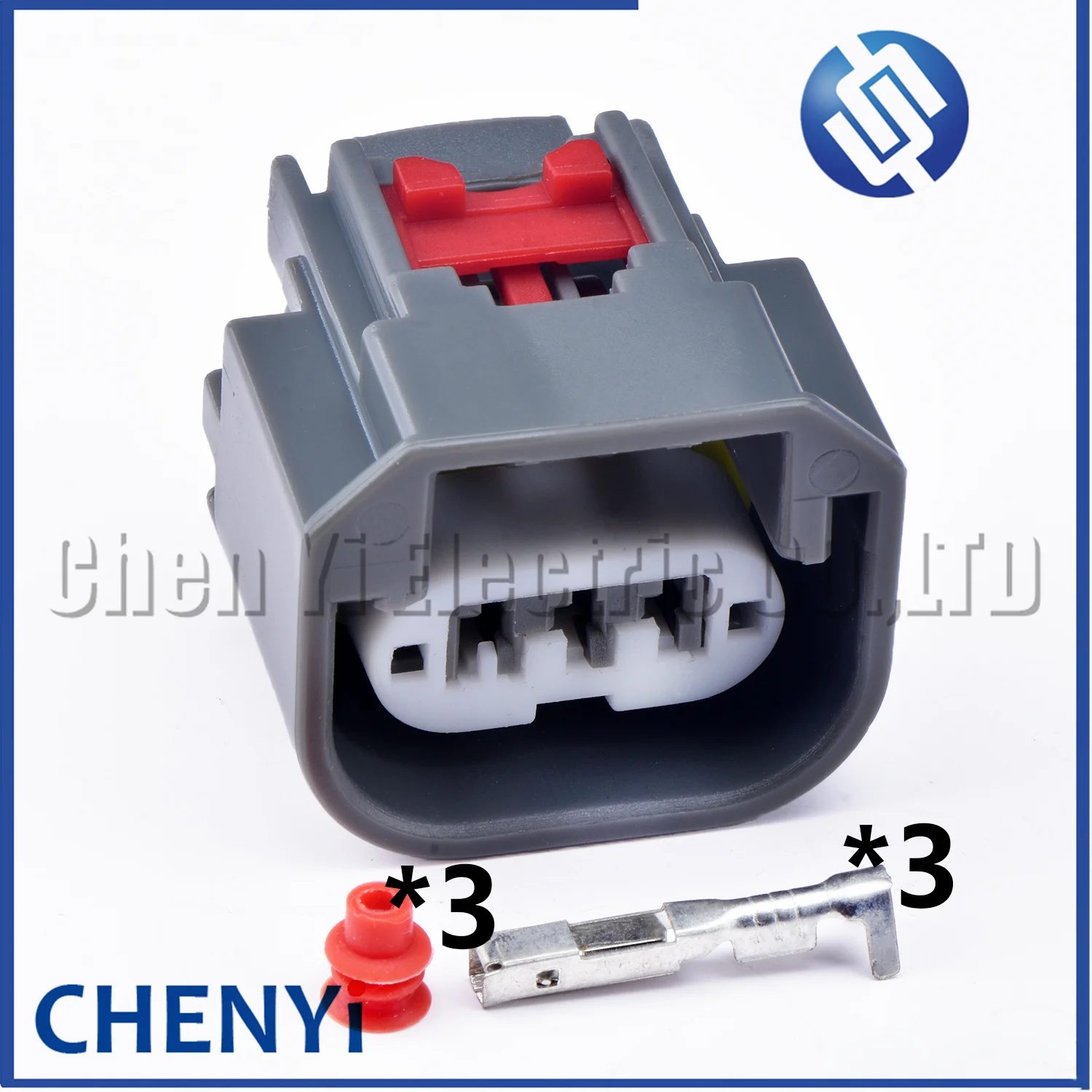 Conector automotivo à prova d'água de 3 pinos, plugue de sinal de seta frontal de carro 7287-0955-30 para jeep patriot compass wrangler grand cherokee