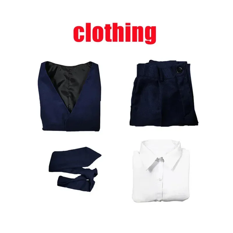 dd122025 جديد أعلى السراويل قميص الأزرق موحدة أنيمي Jujutsu Kaisen ميوا كاسومي تأثيري حلي هالوين عيد الميلاد ملابس للحفلات q1q