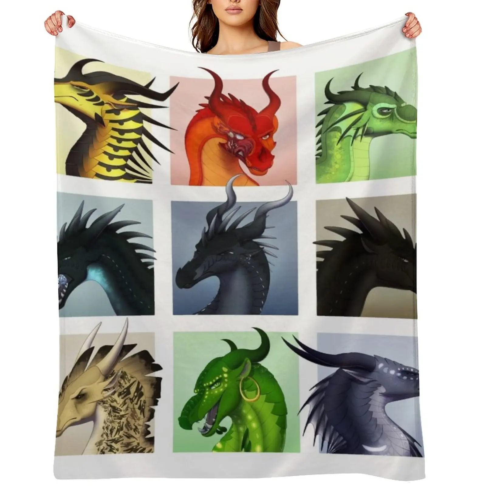 

Wings of Fire - Bad Guys Throw Blanket Plaid on the sofa Decorative Sofa christmas gifts Decoratives Blankets