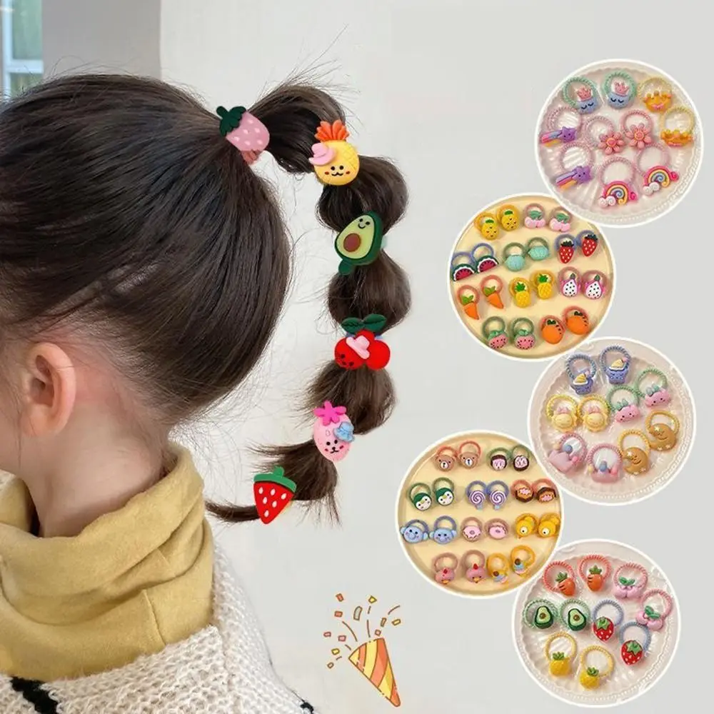 

Cute Scrunchie Children's Rubber Band Elastic Not Hurt The Hair Animal Hair Rope Ponytail Decorate Elastic Hair Bands Girls