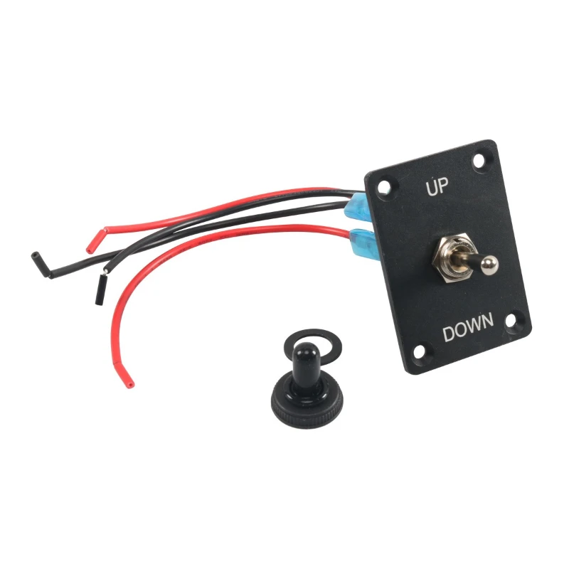 

Button switch with panel combination set, rocker arm toggle car conversion ship yacht 12-24V aluminum plate