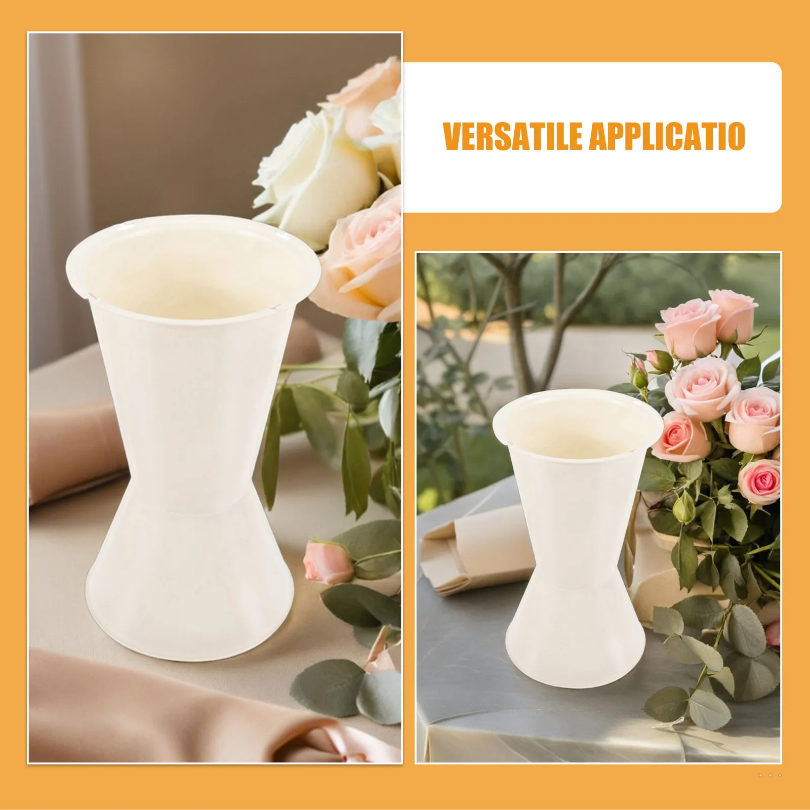 

12pcs Plastic Vase Plant Pots Table Decoration Ornaments Flower Arrangement Floral Vase Room Decor Wedding Centerpieces DIY