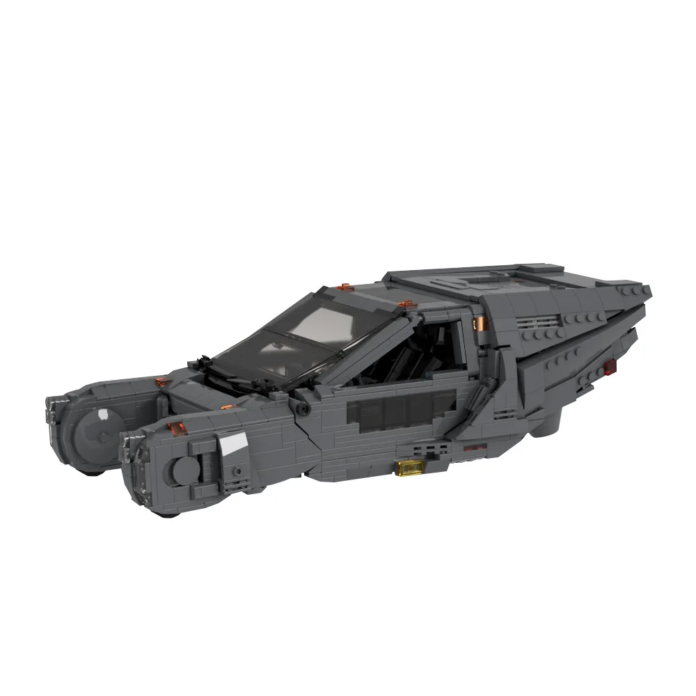 Moc filme runneredss 2049 blocos de construção de carro voador modelo carro preto spinneredss diy tijolos montagem brinquedos para crianças presente aniversário