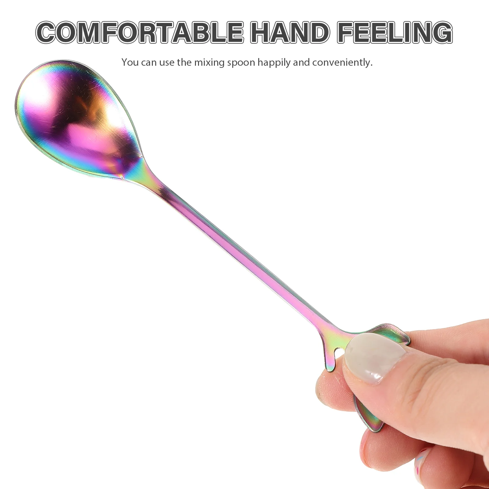 

4Pcs Stainless Steel Spoon Tree Branch Design Long Handle Coffee Tea Stirring Spoons Dessert Kitchen Tools