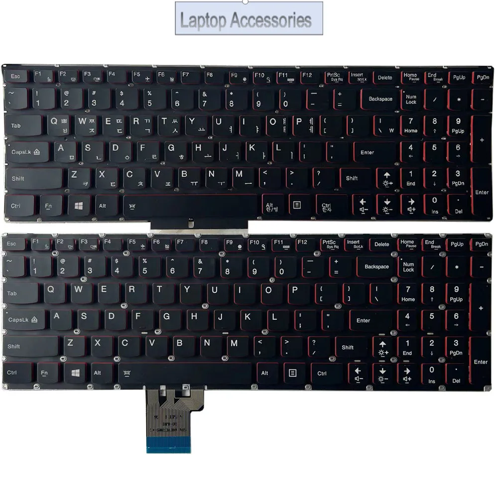 New Backlit Korean/US Keyboard For Lenovo Y50 Y50-70 Y50-70A Y50-70AM-IFI Y50-70AS-ISE Y70 Y70-70T Y70P-70T KR/English Black