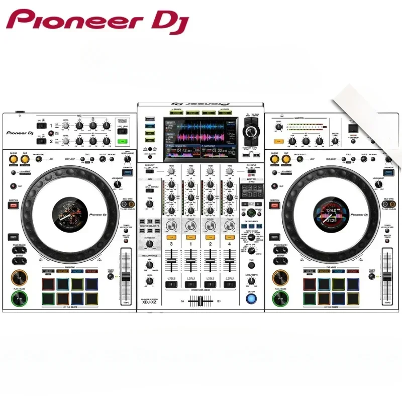 Pioneer XDJXZ Film Controller XDJ-XZ Integrated Disc Player Fully Surrounded By White Silver Stickers.not DJ Turntables