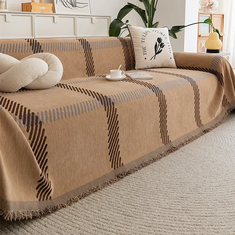 1PC Four-season Universal Simple Sofa Towel New Full Cover Non-slip Sofa Seat Cushion Cover Cloth Blanket Home Textile