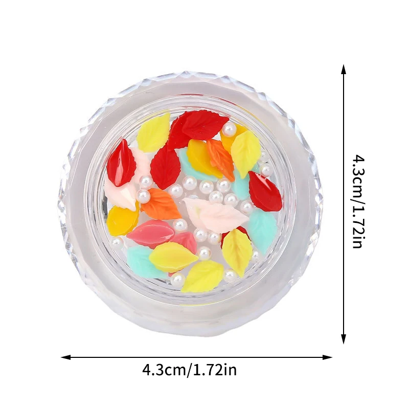 1 scatola Nail Art perle farfalla resina pietre gemme Multi-stili Sparkle Nail Designs Charms Manicure fai da te 3D decalcomanie artigianato