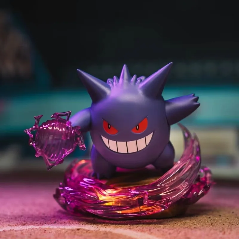 

Original Pkm Anime Action Figure Full Force Battle Micro Scene Serise Mega Charizard X Gengar Desktop Decoration Surprise Gift