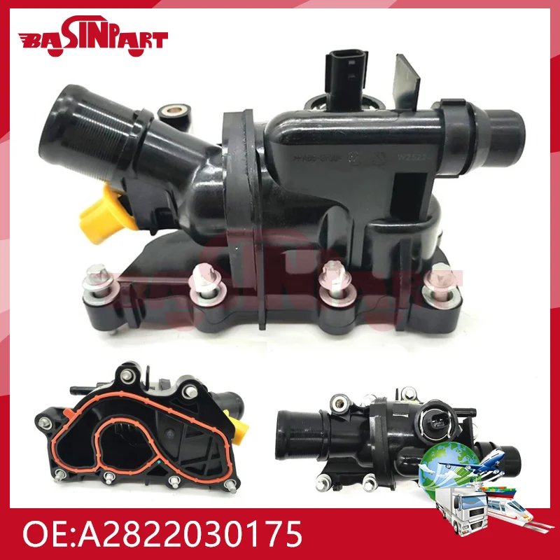 

A2822030175 Thermostat Coolant Housing Assembly for Mercedes Benz W177 W247 C118 A250E GLB A2822035500 2822035500 2822030175