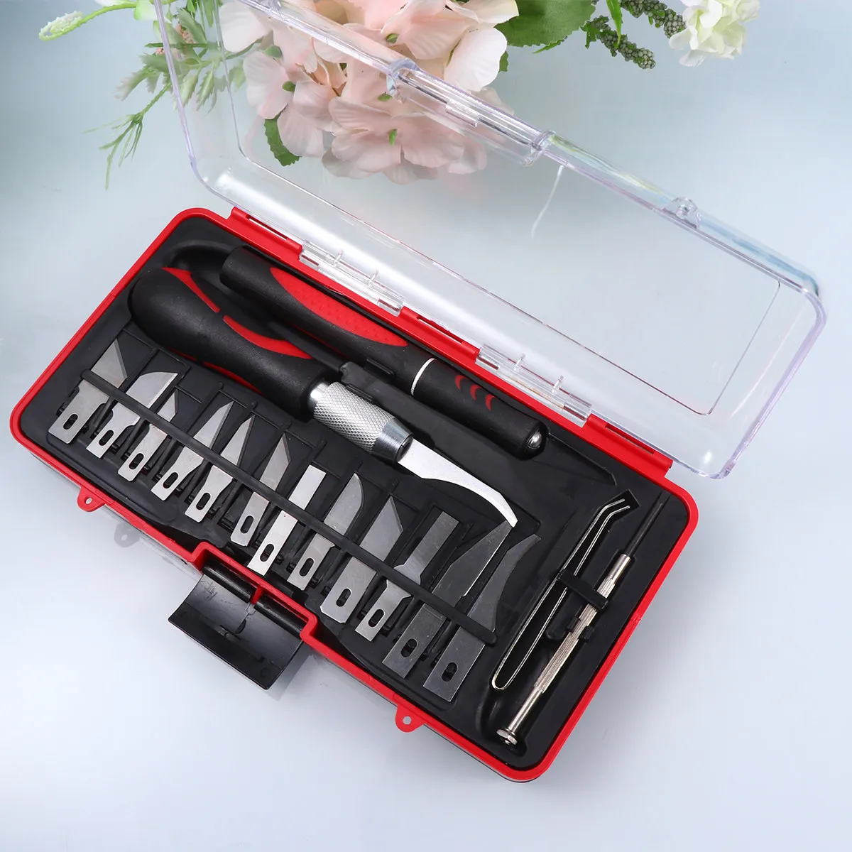 

Набор из 16 резцов для резьбы по дереву из высокоуглеродистой стали с эргономичной ручкой для рукоделия, гравировки и деревообработки