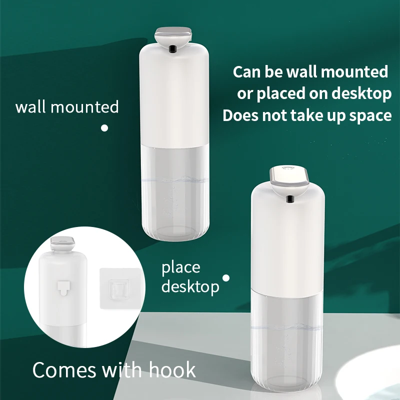STLF New Bathroom Smart Induction Foam Liquid Soap Dispensers Wall-Mounted Induction Automatic Soap Dispenser for Home Hospital