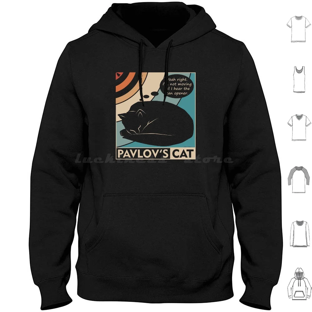 Толстовка с капюшоном «кошка Павлова» (Clr), забавная хлопковая одежда с длинным рукавом для влюбленных, Павлов, кошек