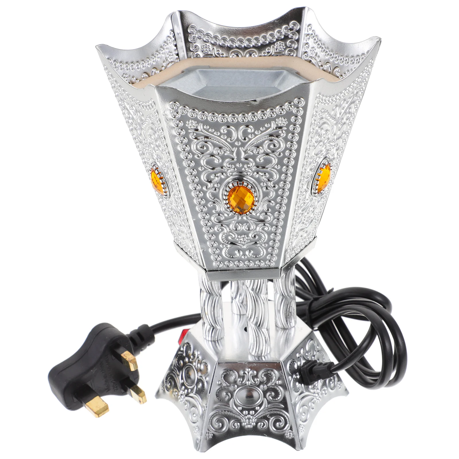 

Electric Incense Burner Desktop Compact Vintage Iron Incense Holder for Relaxing Atmosphere Table Ornament Uk Plug