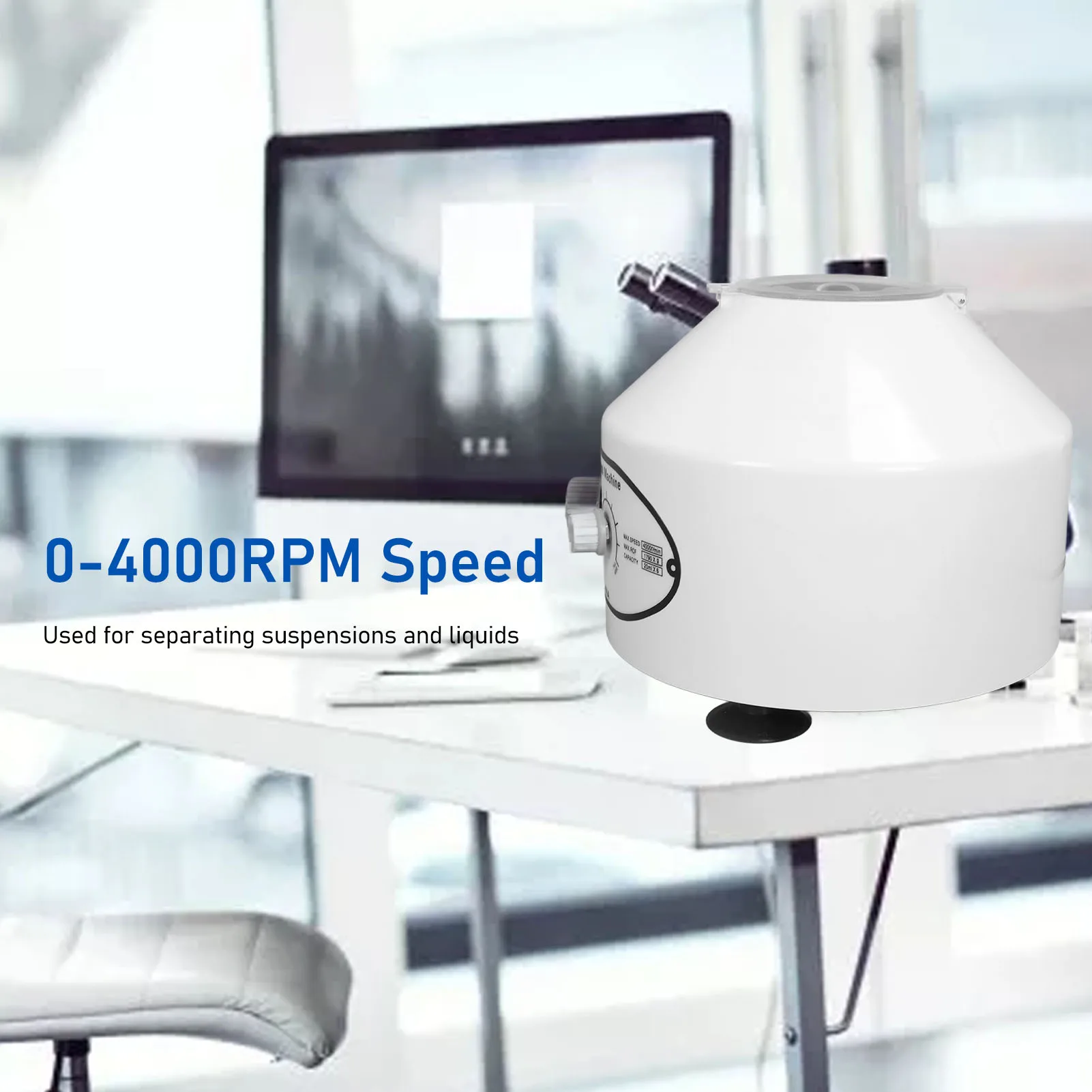 Laboratory Benchtop Centrifuge 1790xg Electric Centrifuge Machine with Timer and Speed Control 12mlx6 Tubes