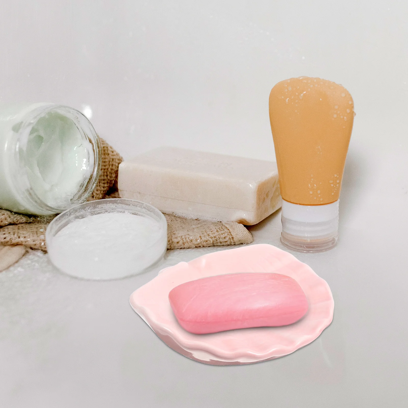 

Soap Holder Small Container Dish Dishes Shower Bathroom Desktop Decorative Tray