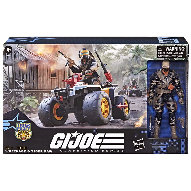 Hasbro G.I.JOE Classified Series 137 Tiger Force Wreckage & Tiger Paw Atv 16Cm Anime Original Action Figure Model Toy Gift