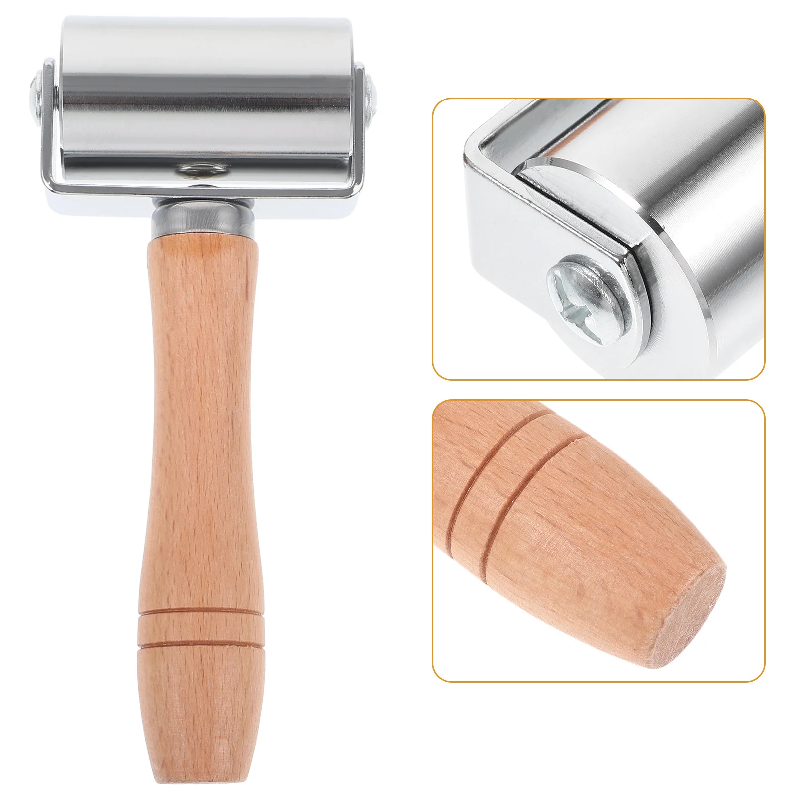 

Ролик с деревянной ручкой для прокатки, ролик для окантовки для поделок, прессования швов, виниловая сумка для квилтинга, изготовление обуви