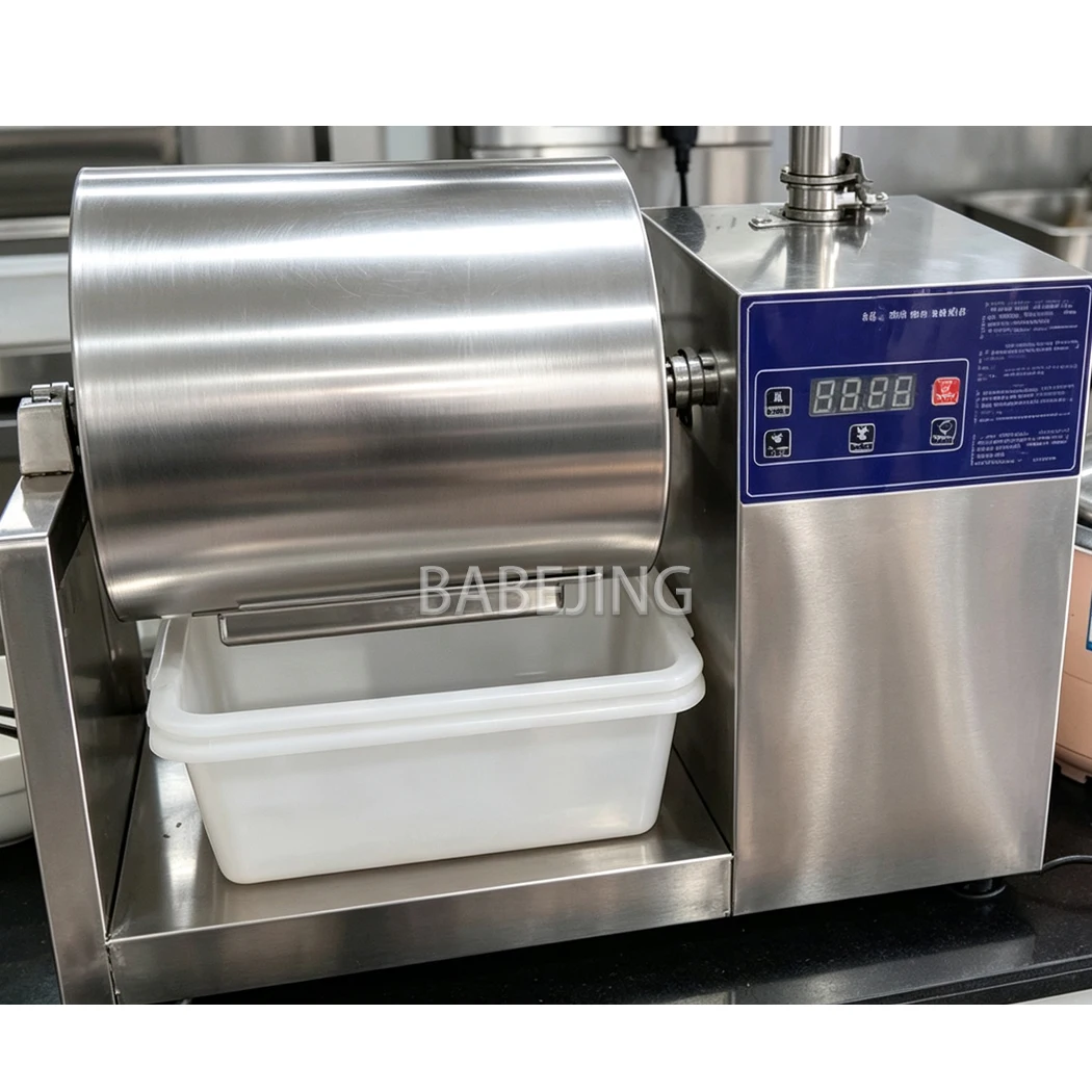 Electric Vacuum Pickling Machine Commercial Meat Curing Tumbler 200W for Deli Catering Food Processing Work