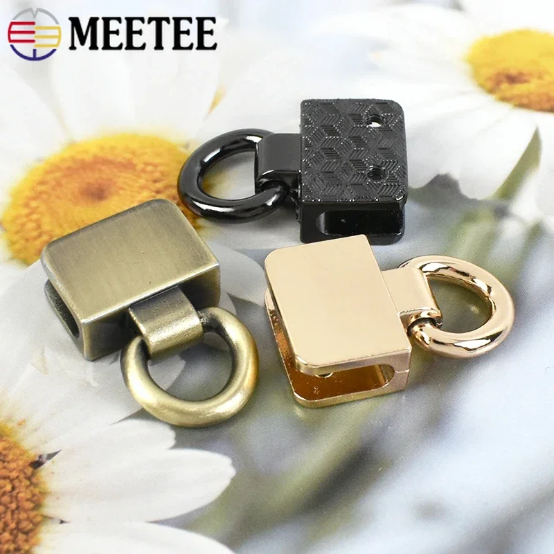 2/4 قطعة Meetee 32x19 مللي متر مشبك جانبي معدني مشبك حقيبة يد حزام D حلقة موصل المرأة حقيبة المسمار هوك الديكور إكسسوارات الأجزاء الداخلية للكمبيوتر