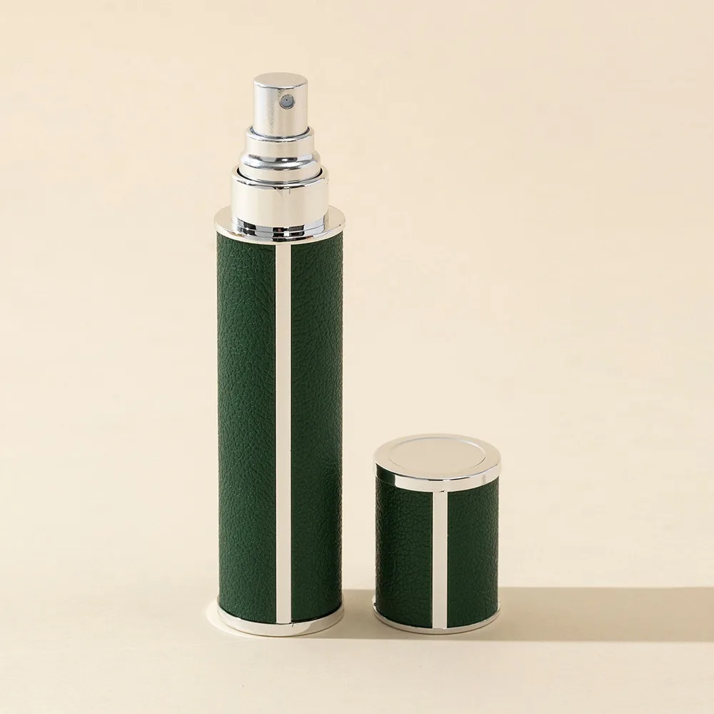10ml PU Leather Perfume Refill Bottle Portable Mini Refillable Spray Jar Scent Pump Empty Cosmetic Container Atomizer for Travel