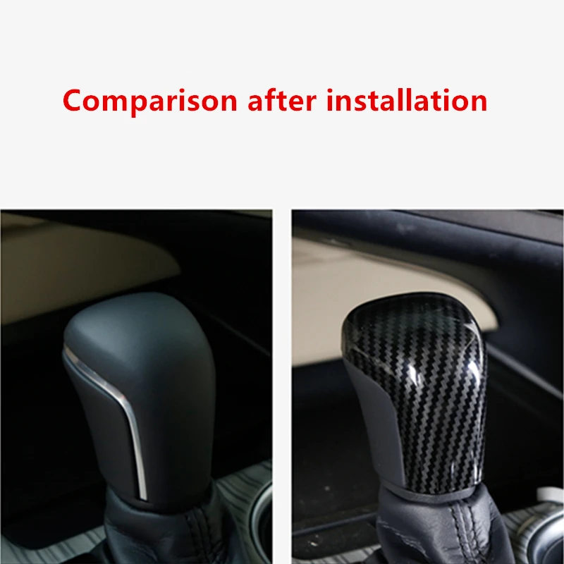 For Toyota Corolla E210 Camry Avalon 2019 - 2023 Hybrid Car Gear Head Shift Knob Handle Cover Trim Gear Shift Stickers Protector