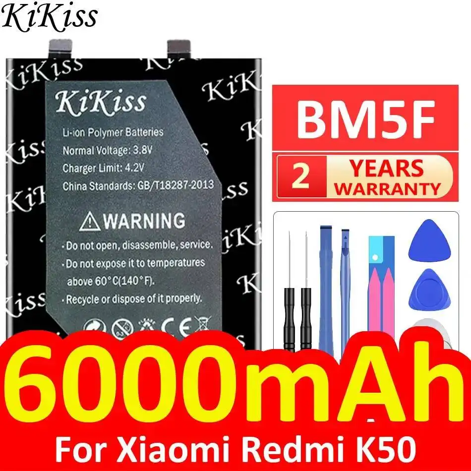 

Аккумулятор BM5F повышенной емкости 6000 мАч для мобильного телефона Xiaomi Redmi K50