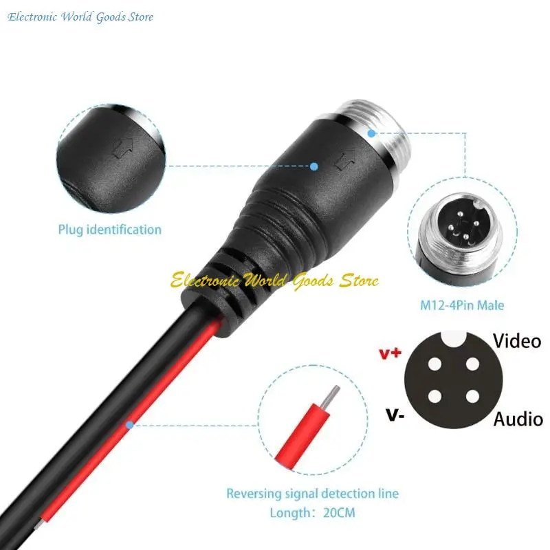 A3PD Flexible 4Pin männliche bis weibliche Umkehrkamera -Kabel 4Pin Luftfahrtstopfen Kabel