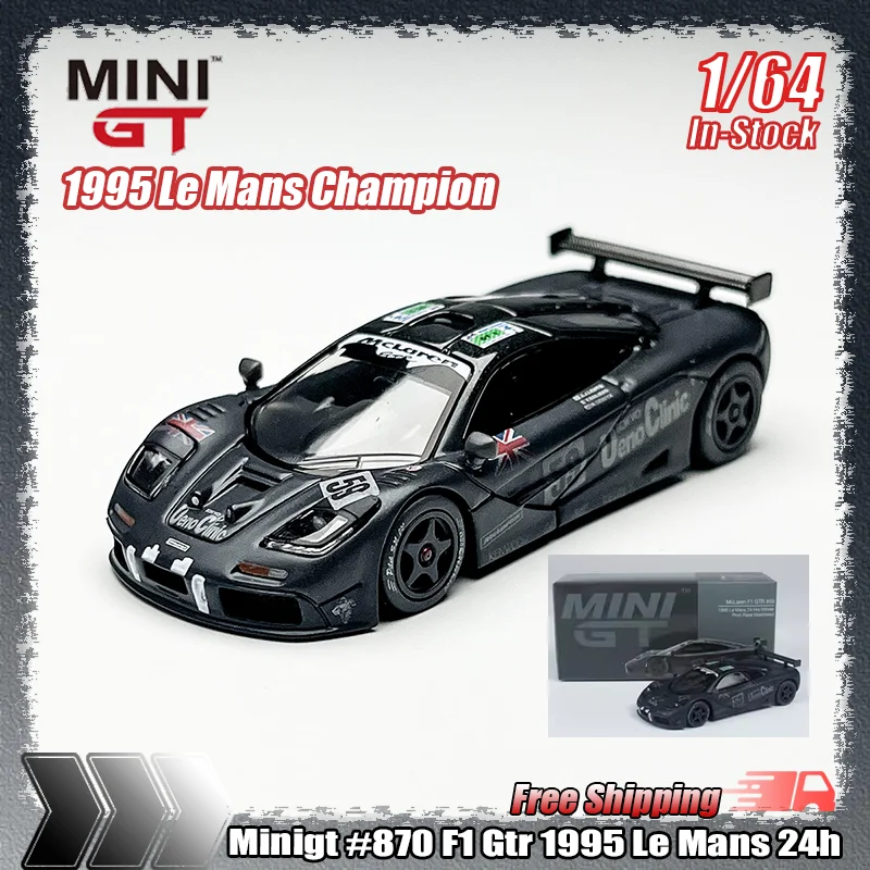 新しいミニgt-1-64-870-f1-gtr-1995-ル・マン-24-時間シミュレーション合金ミニチュアダイキャストカーモデルカスタムグッズおもちゃギフト装飾品