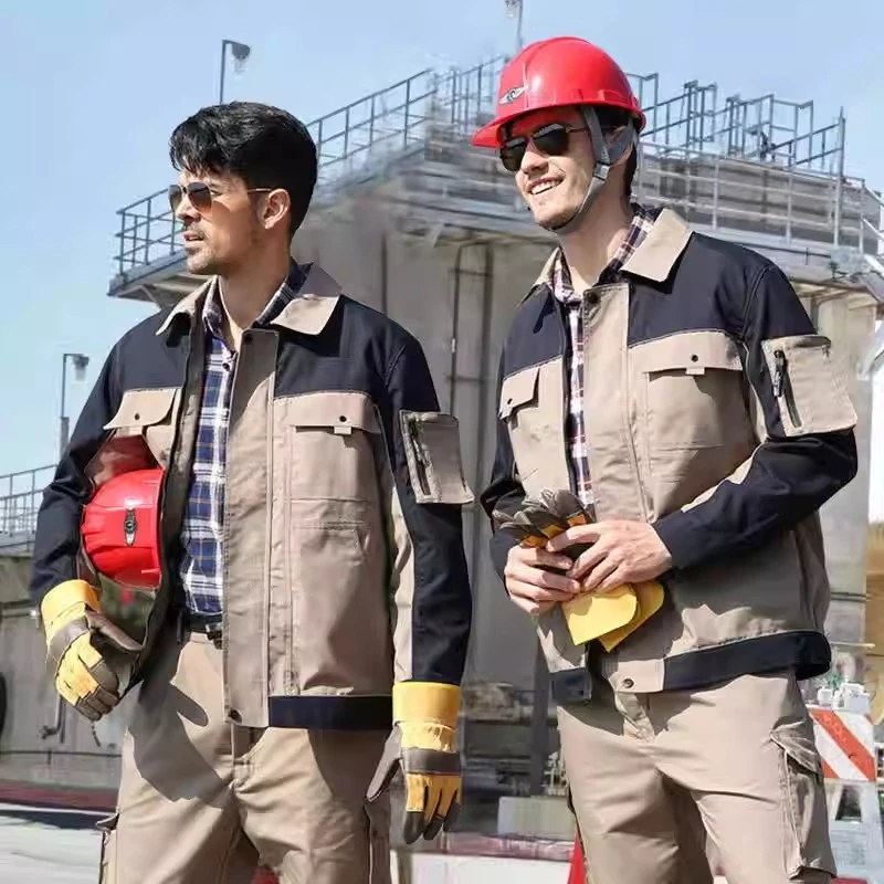 Work Clothing For Men Jacket+Pants Mechanic Uniform Auto Repair Suit Workshop Wear Resistant Workwear Factory Workshop Uniforms