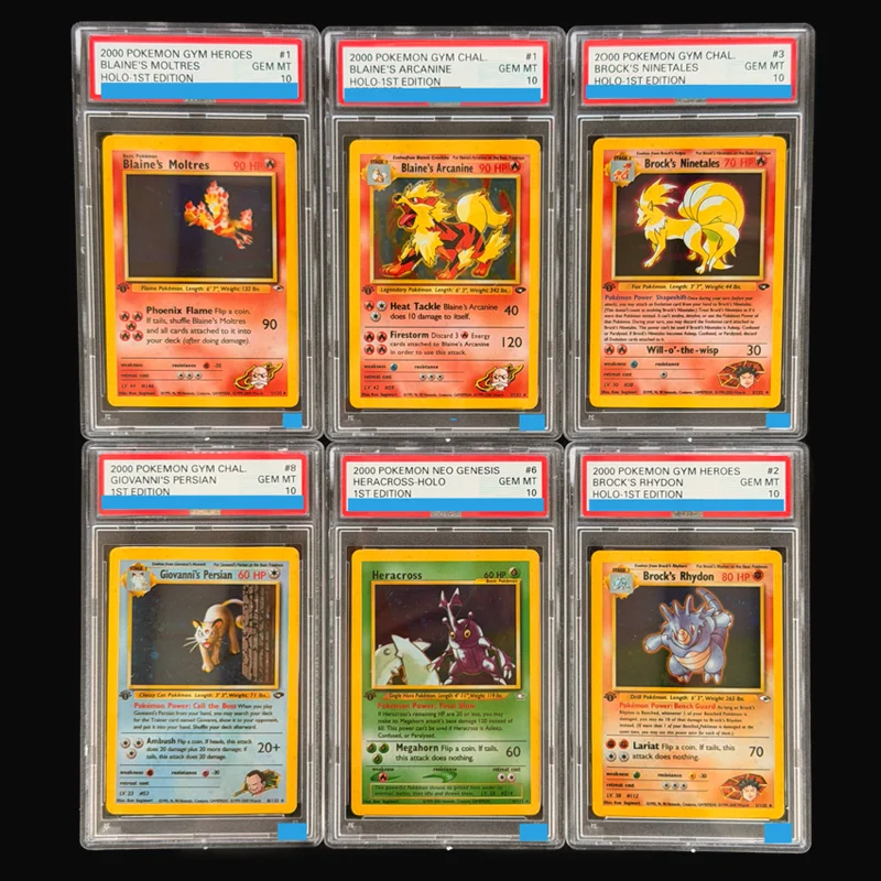 Сделай сам: 2000-й вызов Pokemon Gym Challenge # Коллекционная карточка-игрушка Blaine's Arcanine Articuno Ninetales Clefairy Holo-1St Edition Grade 10