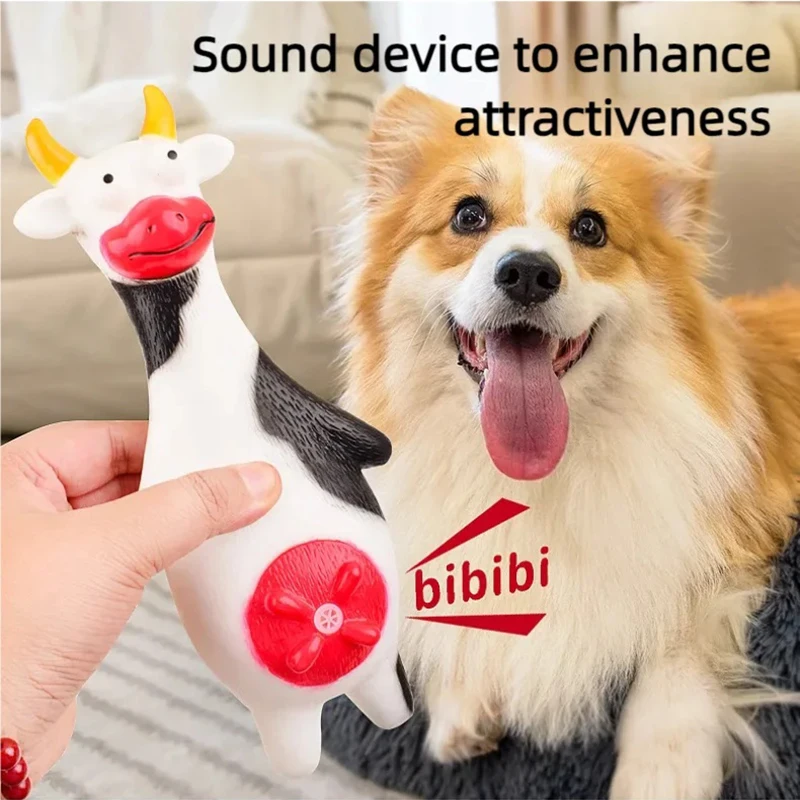 

New vinyl toys, dairy cows, sheep, ducks, animal vocalizations, pet toys, cute and stress relieving dog toys