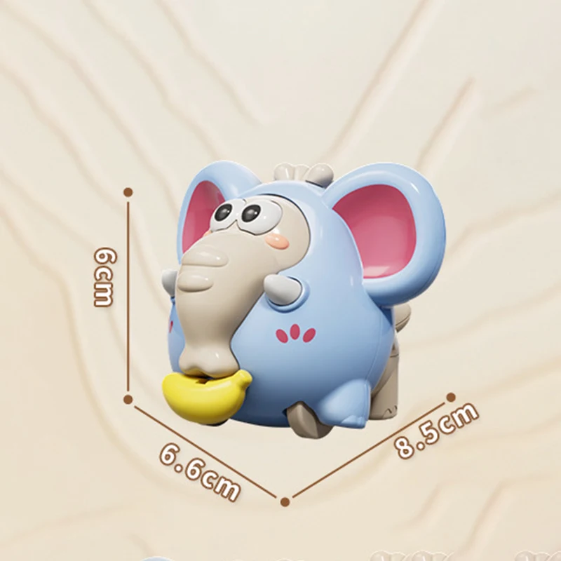Creative Pulling Rope Clockwork Elephant Toys Cartoon Animal Climbing Wind-up Toy Baby Crawling Early Color Cognitive Toys