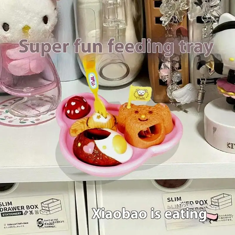 Boîte à ours amusante pour le développement précoce, accessoires pour l'alimentation des aliments pour enfants et le jeu de rôle de cuisine