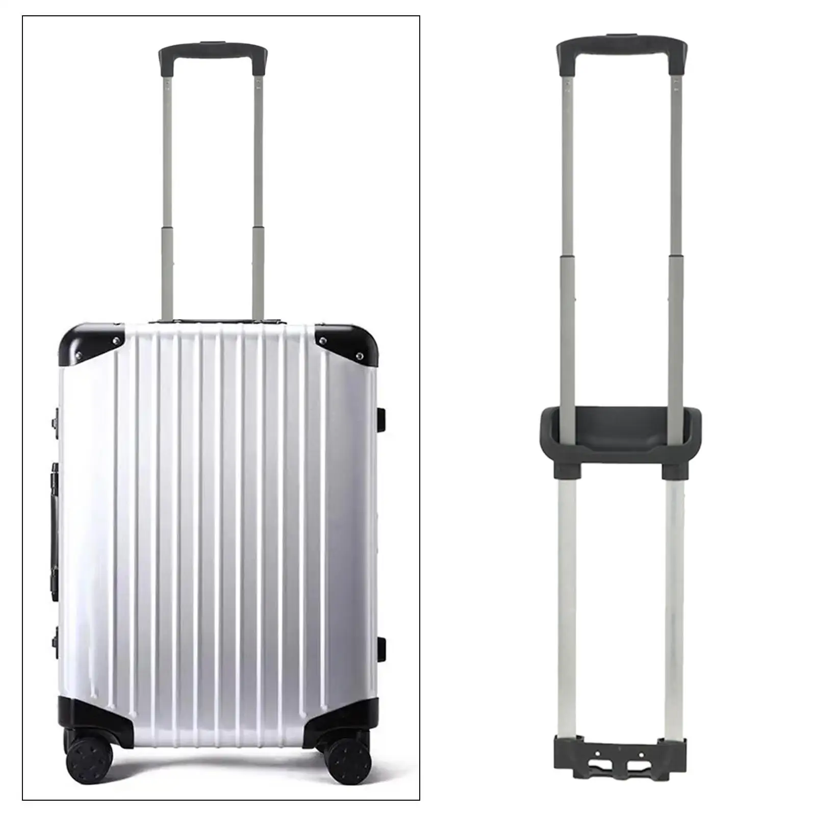 Premium Aluminum Telescopic Handle For Luggage Simple Shape Stylish And Beautiful Suitcase Handle