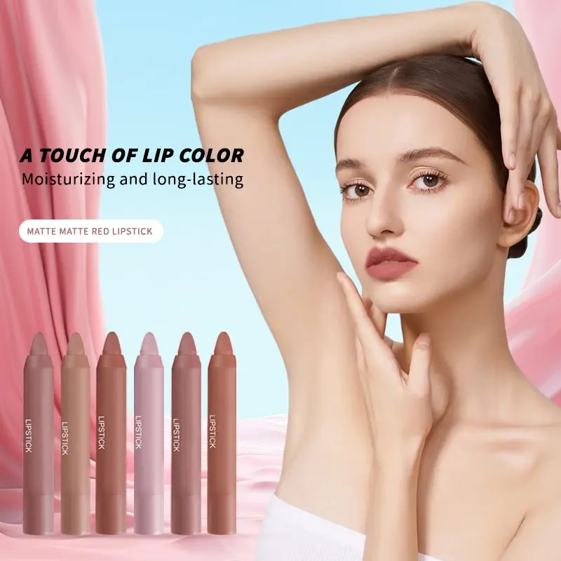 Subgloss Velvet Lipstick Pen Mist Color Bean Paste Color Milk Tea Color Lip Balm Color Not Fade Rotating Lipstick Pen