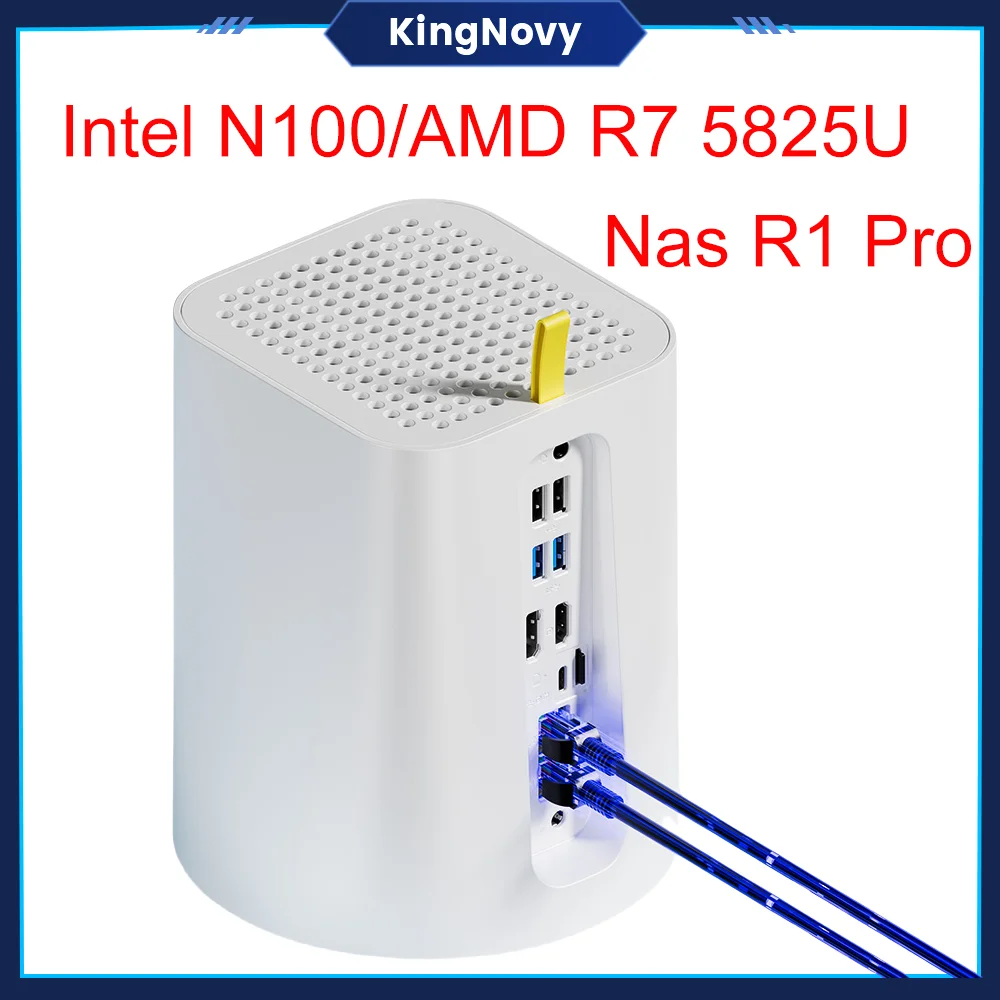 

2-Bay R1 PRO 12th Gen Intel N100 AMD Ryzen 7 5825U Mini PC C 2x i226-V 2.5G Firewall Router Network Storage Server Private Cloud