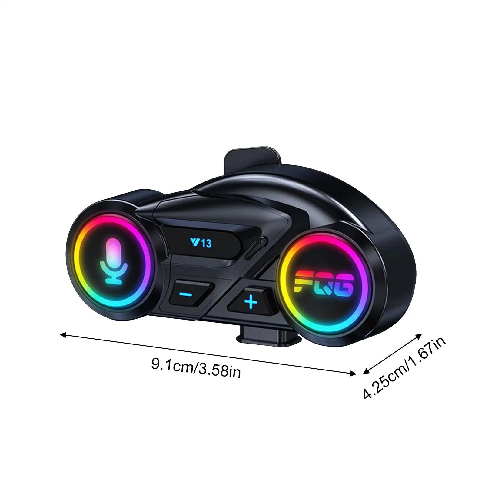 سماعة خوذة لاسلكية للدراجات النارية سماعات خوذة للحد من الضوضاء مقاومة للماء 800 مللي أمبير في الساعة للتزلج والسباق والتجول #6