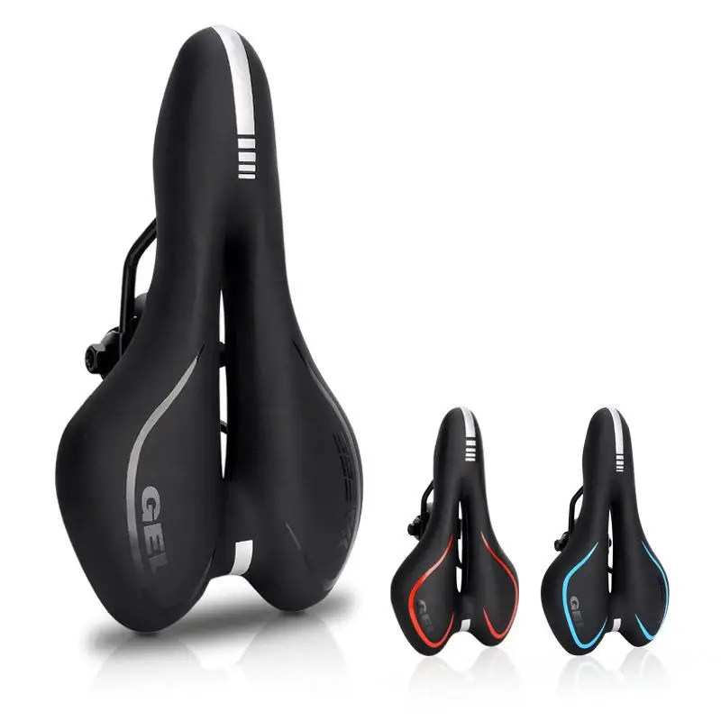 Soft Gel Bicycle Seat Breathable Hollow Mountain Bike Seat Cushion Exercise Bike Cushion For Comfortable Riding