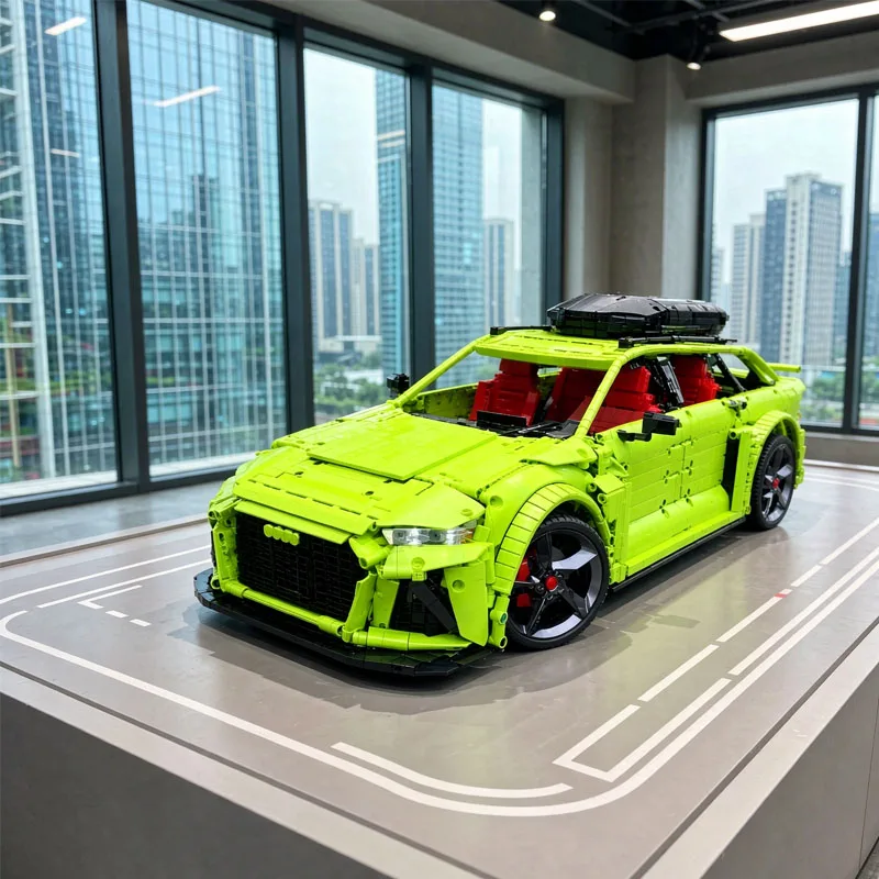 Neues RS6 Racing Track Improved Edition Automodell MOC-150275, 4545 Teile Bausteine, Erwachsenenspielzeug, DIY-Geburtstagsgeschenk, Weihnachtsgeschenk