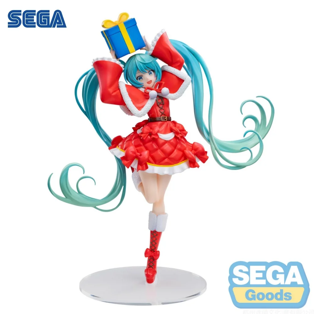 

SEGA Miku Hatsne аниме люминаста Рождество 2024 фигурки модели Фигурки Оригинальные фигурки украшения на день рождения 19 см игрушки