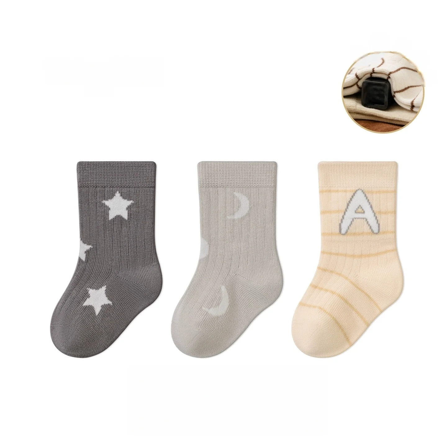 

3Pairs Thick Warm Floor Socks For Kids Plush Loop Mid Tube Socks Winter Boy Long Sock Children Thermal Footwear Baby Socks 0-8Y