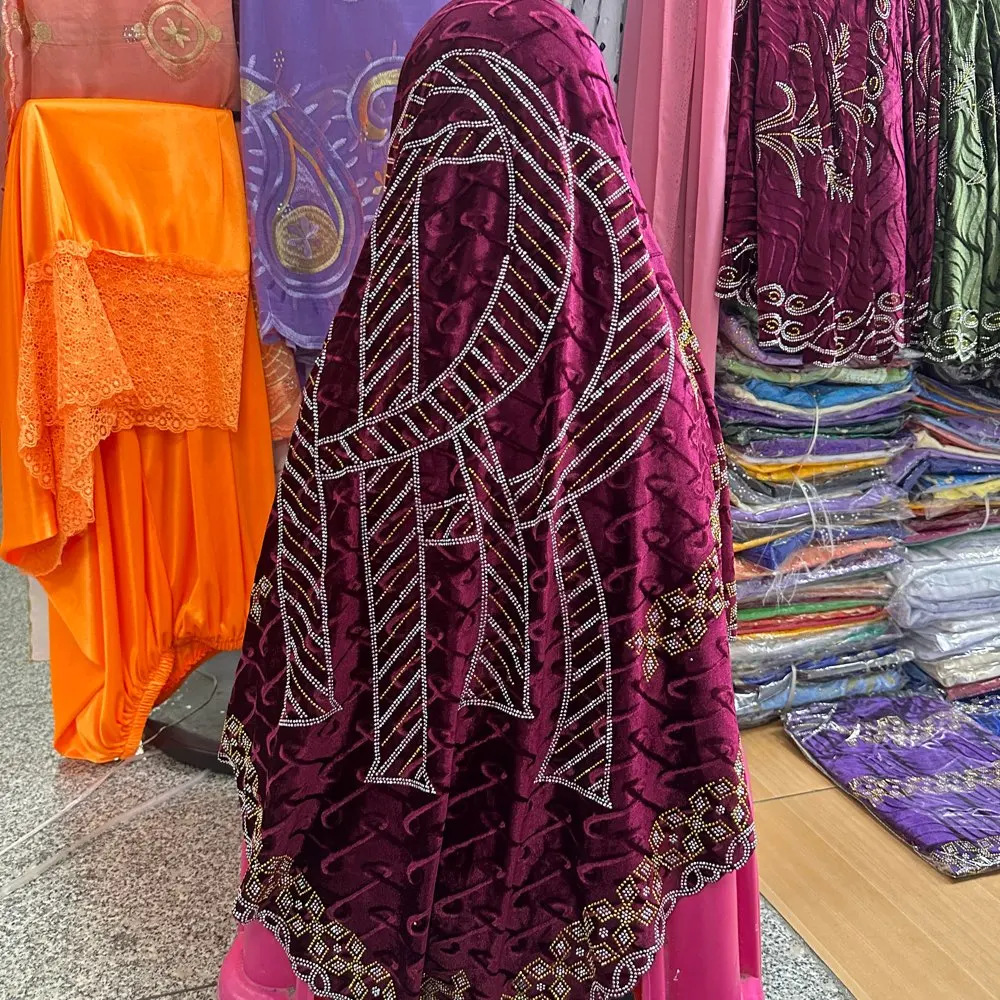 

12 шт., новая красивая полоска, популярный африканский головной убор со стразами, коса, шляпа, мусульманский тюрбан для вечеринки