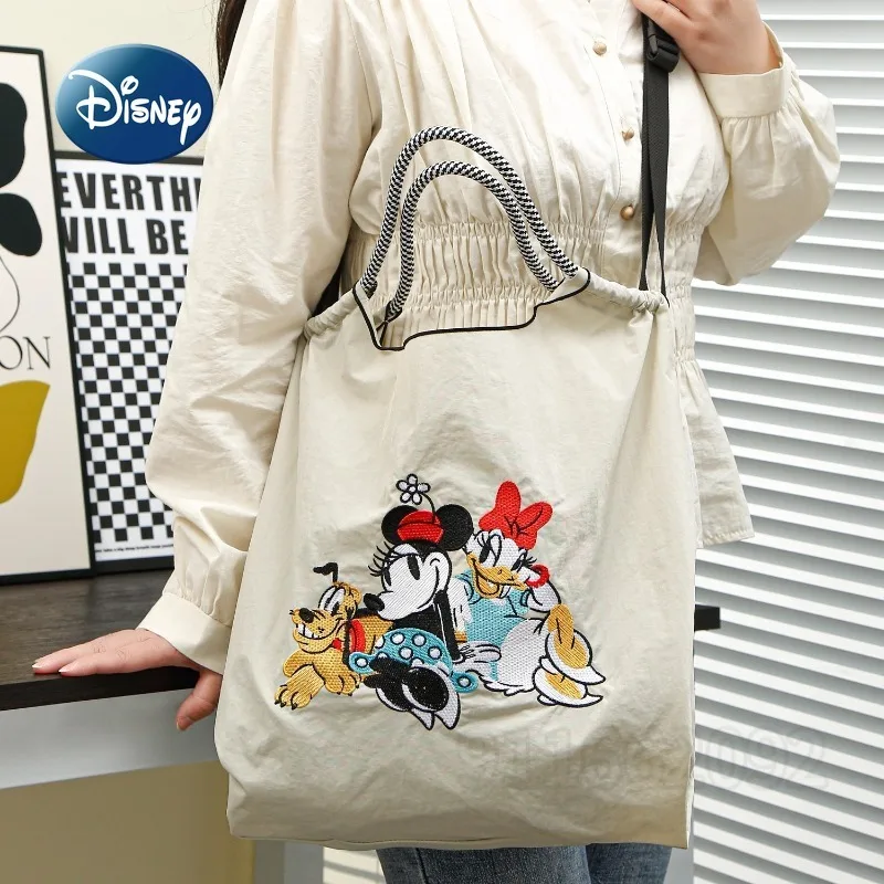 Disney Nieuwe Dames Schoudertas Schuine Tas Grote Capaciteit Luxe Merk Mode Dameshandtas Geborduurde Opbergtas Hoge Kwaliteit