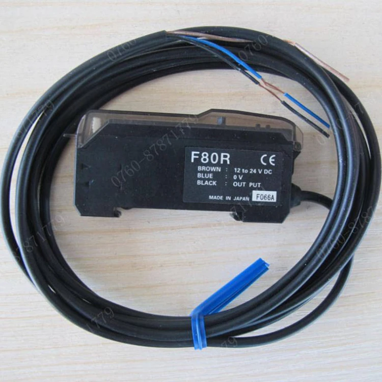 F80R digital fiber optic sensor large digital display easy to set up low power NPN collector open output new original