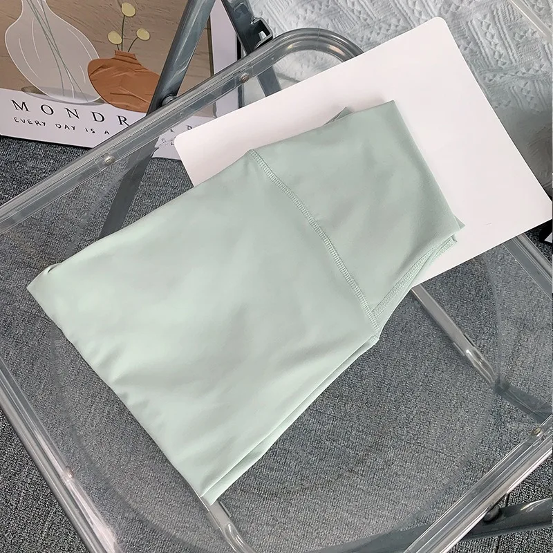 Gorąca Wyprzedaż Fitness Damskie Legginsy Spodnie do Biegania Efekt \"Nagiej Skóry\" Legginsy z Wysokim Stanem Push Up Sportowe Damskie Legginsy do Biegania i Jogi